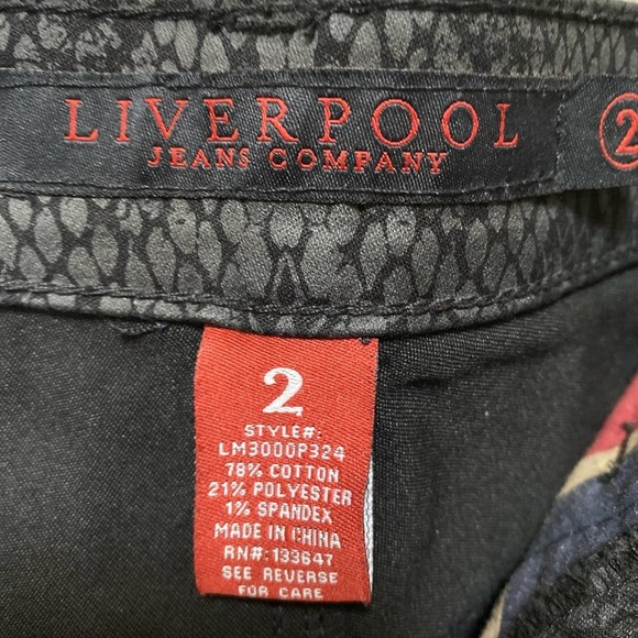LIVERPOOL JEANS COMPANY Snakeskin Skinny Jeans, size 2 - Picture 5 of 9